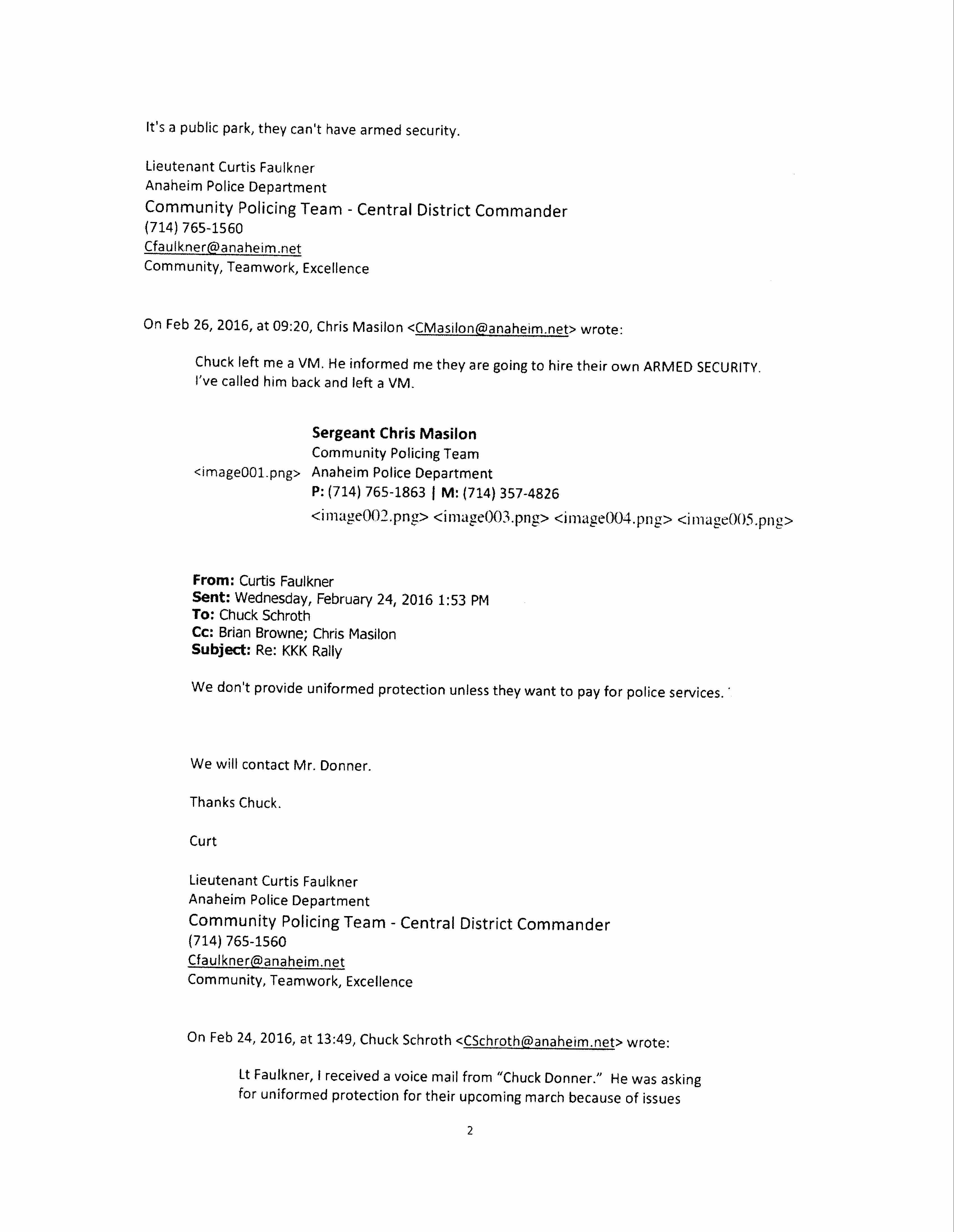 Internal Police Emails 2 of 3